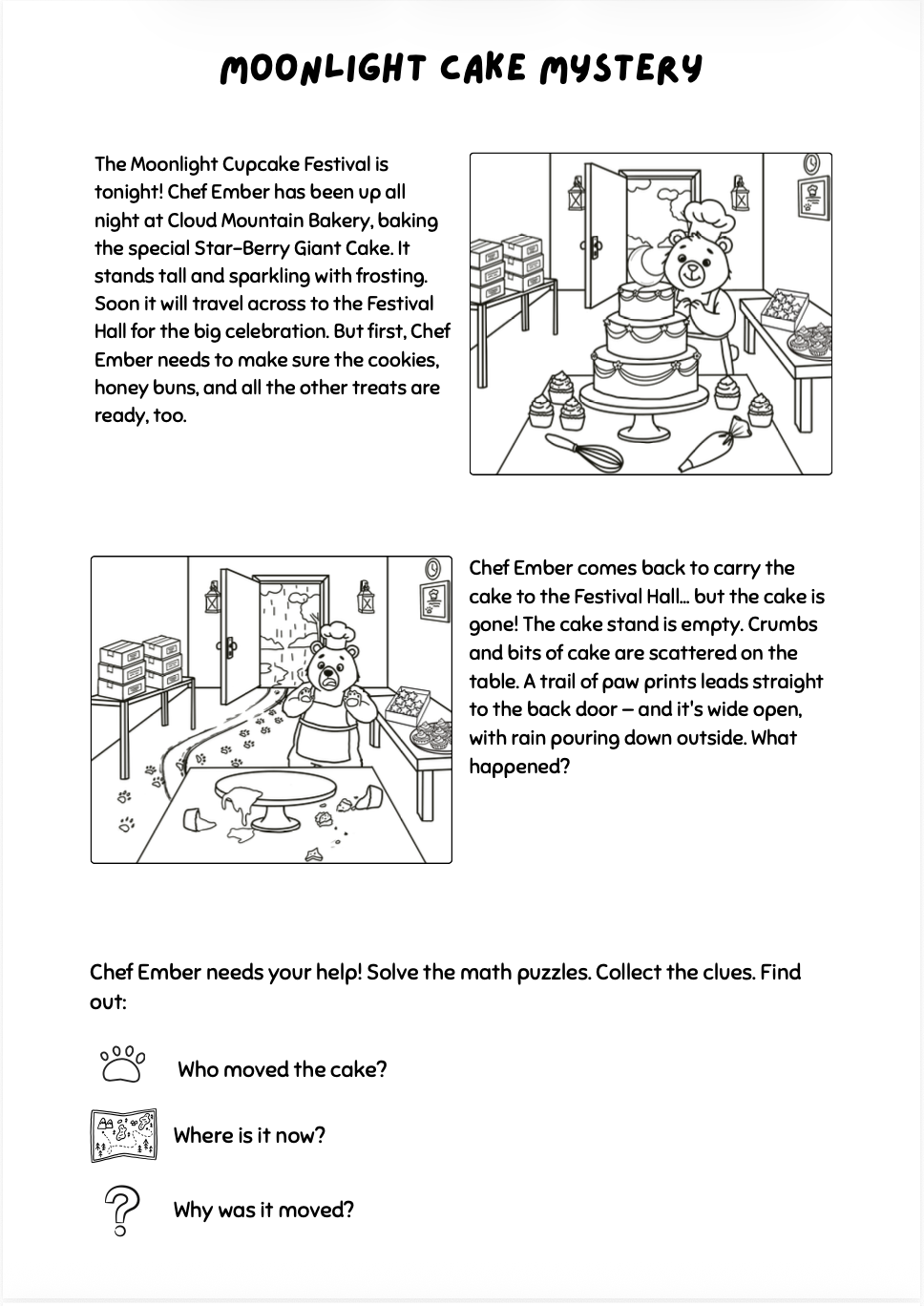 Preview of The Moonlight Festival Mystery — A Bakery Detective Game
